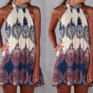 Tribal Pattern Minidress
